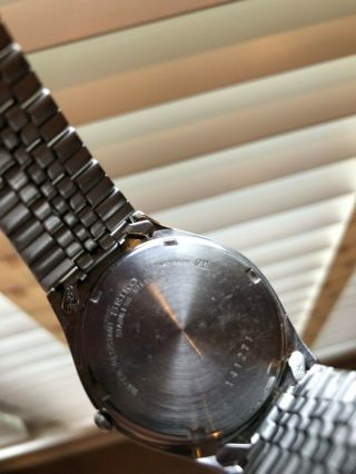 Vintage Seiko Mens 7N43 - 8A30 Day Date Quartz Watch Blue 3