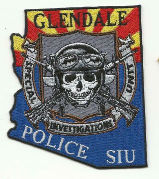 Glendale Arizona Police Siu Special Investigations Unit Patch Colroful