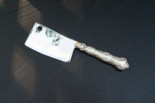 Vintage Sterling Silver Gorham Strasbourg Cheese Knife Cleaver