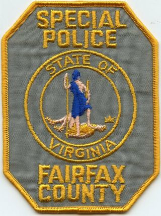 Old Vintage Fairfax County Virginia Va Special Police Patch