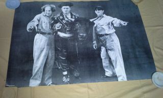 Vintage Three Stooges Poster " What 