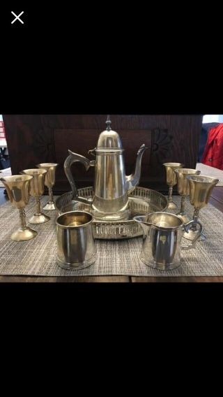 Vintage 10 Piece Coffee & Tea Set Made In India
