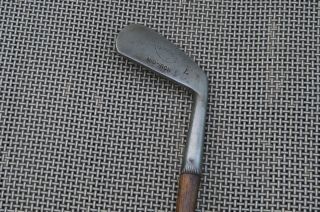 Antique Vintage Hickory Wood Shaft Early MacGregor Favorite Smooth Face Mid Iron 2