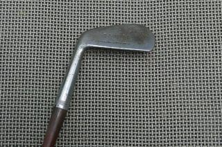 Antique Vintage Hickory Shaft Lefty Spalding Symetric Set 5 Iron