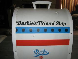 Vntg Barbie Doll Friendship Plane United Airlines Case 1970 29 Dishes /tea Cart