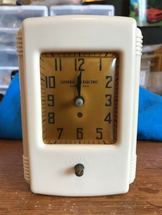 Antique Vintage General Electric Type 3t - 41 Time Switch Temp Control Clock Face