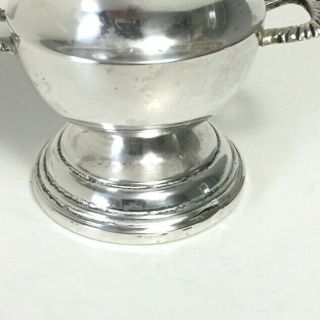 Vintage Sterling Silver Trophy Cup Urn Match Toothpick Holder Dual Handle 18GH 2