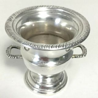 Vintage Sterling Silver Trophy Cup Urn Match Toothpick Holder Dual Handle 18GH 3