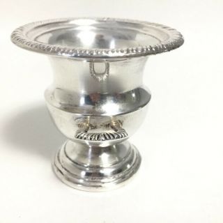 Vintage Sterling Silver Trophy Cup Urn Match Toothpick Holder Dual Handle 18GH 5