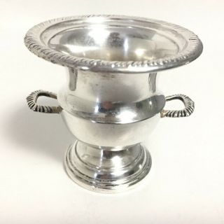 Vintage Sterling Silver Trophy Cup Urn Match Toothpick Holder Dual Handle 18GH 6