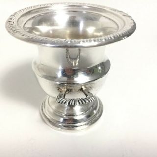 Vintage Sterling Silver Trophy Cup Urn Match Toothpick Holder Dual Handle 18GH 7