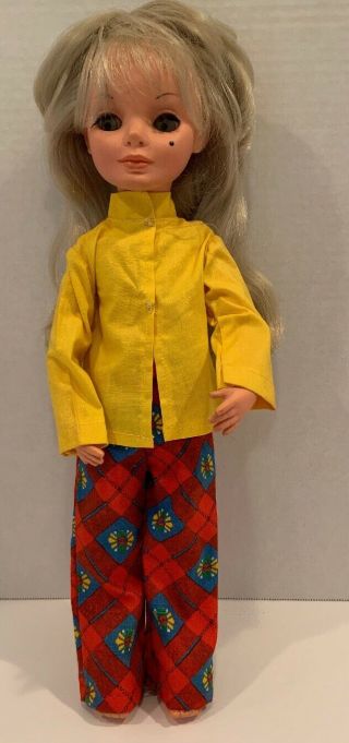 Yellow Blouse Mod Pant Outfit For 17 " Crissy Or Alta Moda Furga S Doll No Doll