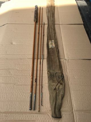 Vintage Horrocks - Ibbotson 8½ Ft Split - Bamboo Fly Rod Extra Tip For Restoration