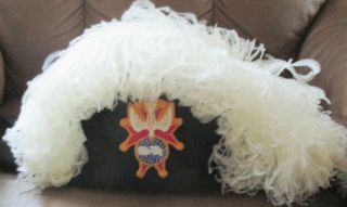 Vintage Knights Of Columbus 4th Degree Chapeau Ostrich Feather Hat - Size 7 1/4