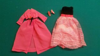 Vintage Barbie Francie Two For The Ball Outfit & Shoes