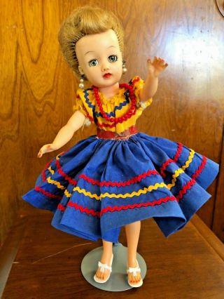Vintage 1959 Ideal Doll 10 1/2 " Little Miss Revlon Calypso Blouse & Skirt 9116
