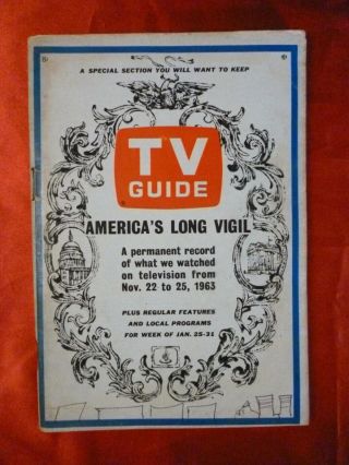 York Metro January 25 Tv Guide 1964 America 