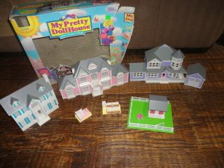 1994 (3) Vintage Lewis Galoob Polly Pocket My Pretty Doll Houses & Stables