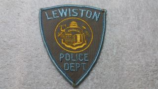 Vintage Lewiston Maine Police Shoulder Patch