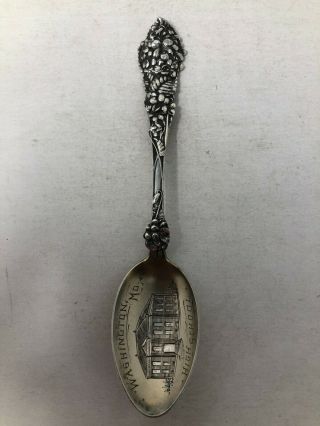 Alvin Sterling Silver Souvenir Spoon High School Washington Missouri