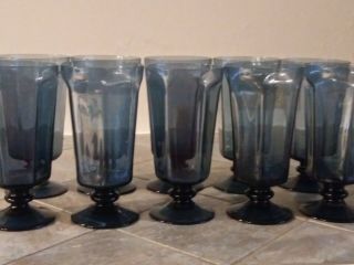 Crystal Glassware Lenox Antique Blue Goblets Set Of 10 In
