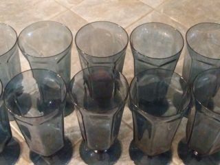 Crystal glassware LENOX Antique Blue Goblets SET of 10 in 2