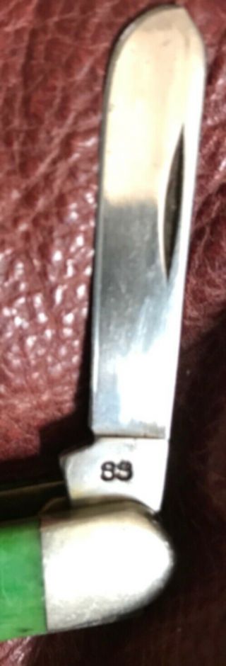 Case XX John Deer Stockman Green Bone Pocketknife 6