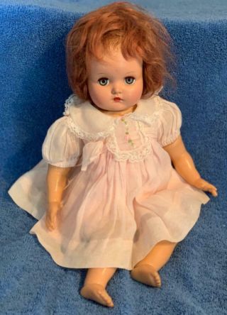Sweet Madame Alexander Little Genius 15 " Baby Doll Vintage Doll