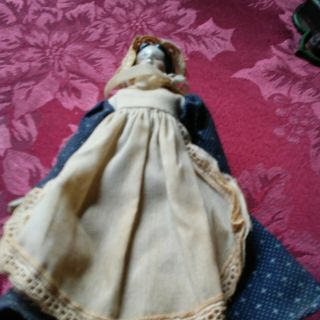Unique Vintage Ceramic Head,  Hands,  & Feet Girl Doll 8 "