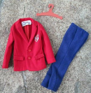 Vintage Tammys Dad Ted Red Blazer Navy Blue Slacks Very Sharp Set Exc,