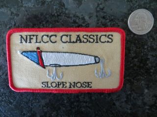 Vintage Fishing Patch - Nflcc Classics Slope Nose - 4 1/2 X 2 1/2 Inch