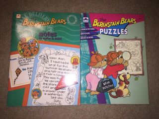 Vintage Berenstain Bears Puzzles,  Special Delivery Notecards To Send Book