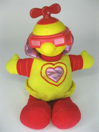 Vintage Robotman Robot Man Plush Toy Kenner 1984 Red Yellow Musical