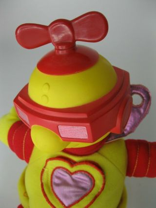 Vintage Robotman Robot Man Plush Toy KENNER 1984 Red Yellow Musical 2