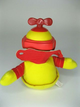 Vintage Robotman Robot Man Plush Toy KENNER 1984 Red Yellow Musical 3