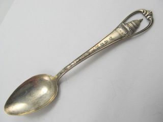Washington Dc U S Capitol Sterling Silver Souvenir Spoon Very Good Cond