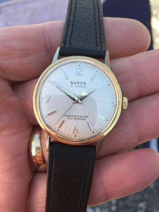 Vintage Baron Automatic 21 Jewels Watch Orologio Montre Uhren