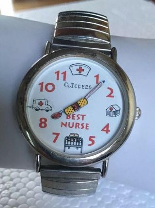 Watch Vintage Nurse Quartz Analog By Clickers - Fun Whimsical Gift “best Nurse”