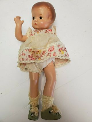 Early Vintage Patsy Joan Composition Doll Homemade Clothes F&b