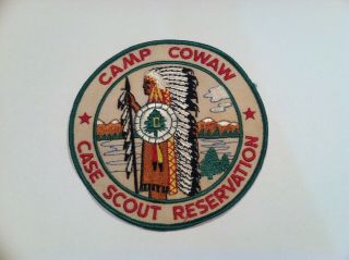 Boy Scout Camp Cowaw Case Scout Reservation Jacket Patch Raritan Council