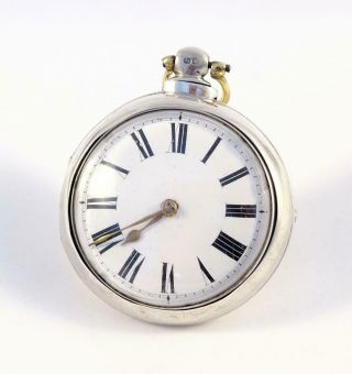 Antique 1845 Victorian Sterling Silver Pocket Watch - St John,  Newfoundland Canada