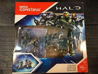 Mega Construx Halo Blue Team Set (opened)