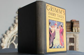 Rare Antique Old Book Grimm 