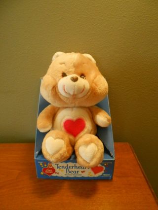 Vintage 1983 Kenner Plush Care Bear Tenderheart Bear /box