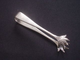 Vintage Silver Plated Sugar Tongs / Nips Claw Pattern 3.  5 " Attractive Design