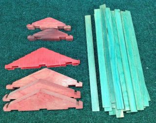 Lincoln Logs Roof Components Vintage Planks And Trusses