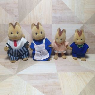 Calico Critters Maple Town Vintage Squirrel/chipmunk Family Sylvanian Families