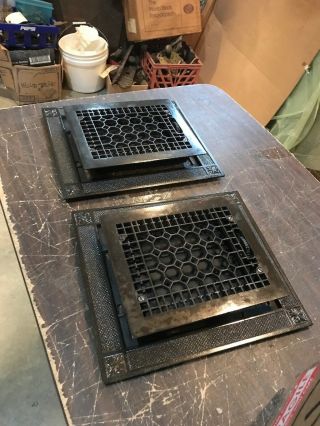 D 51 2 Avail.  Price Each Antique Floor Grate With Frame 9.  75 X 11.  75 Cleaned
