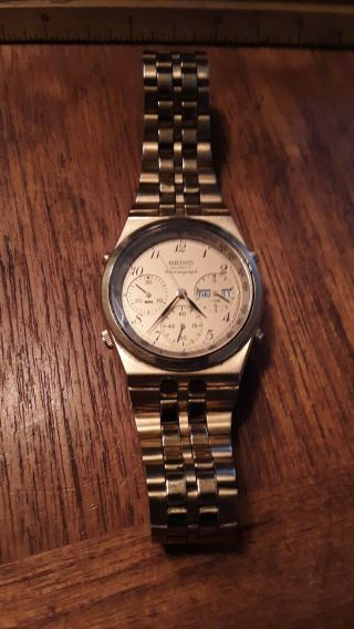Vintage Men ' s Seiko watch model 7A38 - 7289 (A6) 3