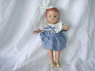 Vintage Doll Composition Head Repair Restore 11 1/2 Inch Painted Face Blue Eyes